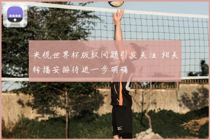央视世界杯版权问题引发关注 相关转播安排待进一步明确